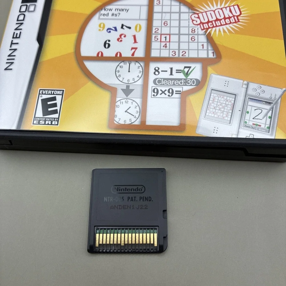 Nintendo DS Brain Age 1 and 2 Game Bundle CIB Sudoku Training NTR-ANDE NTR-ANME